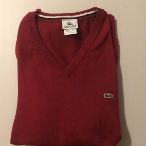 Lacoste men’s red sweater size 6 (XL)